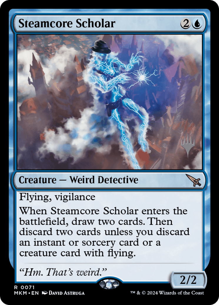 Steamcore Scholar (Promo Pack) [Murders at Karlov Manor Promos] Foil