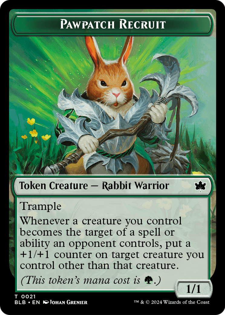 Pawpatch Recruit (TBLB-021) - Bloomburrow Tokens