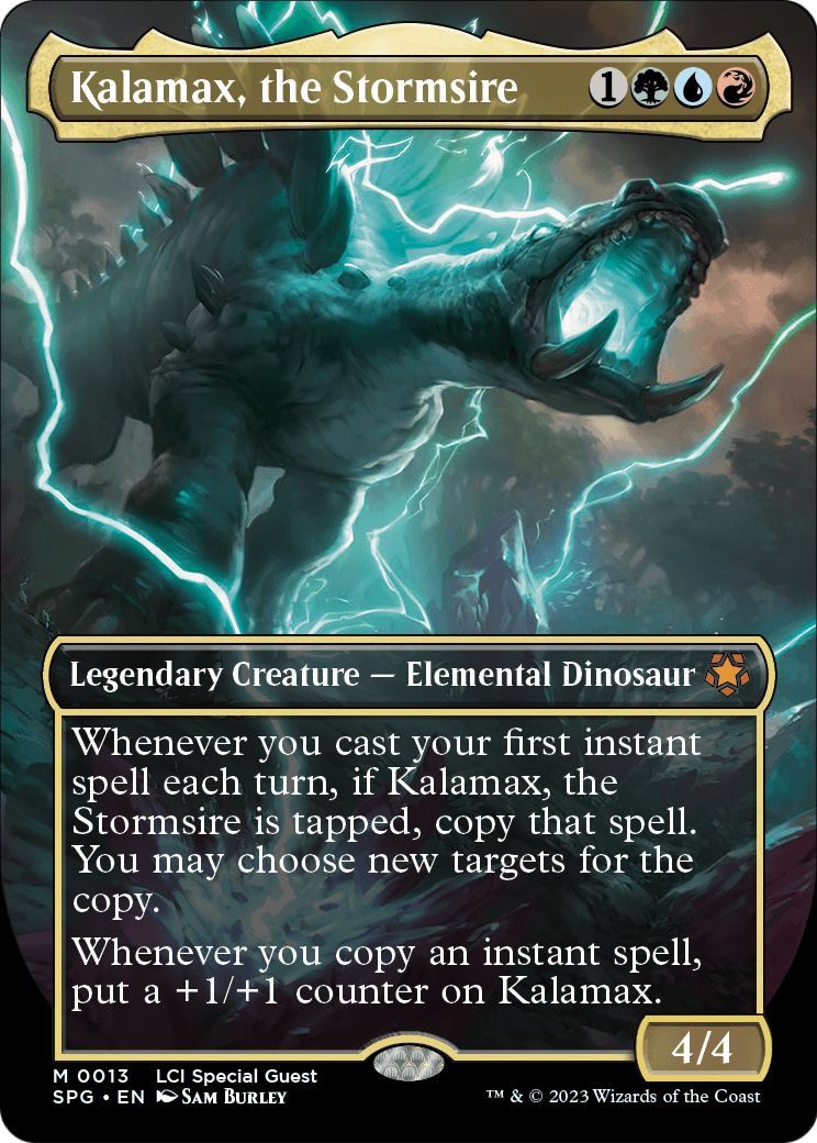 Kalamax, the Stormsire (Borderless) [The Lost Caverns of Ixalan Special Guests] Foil