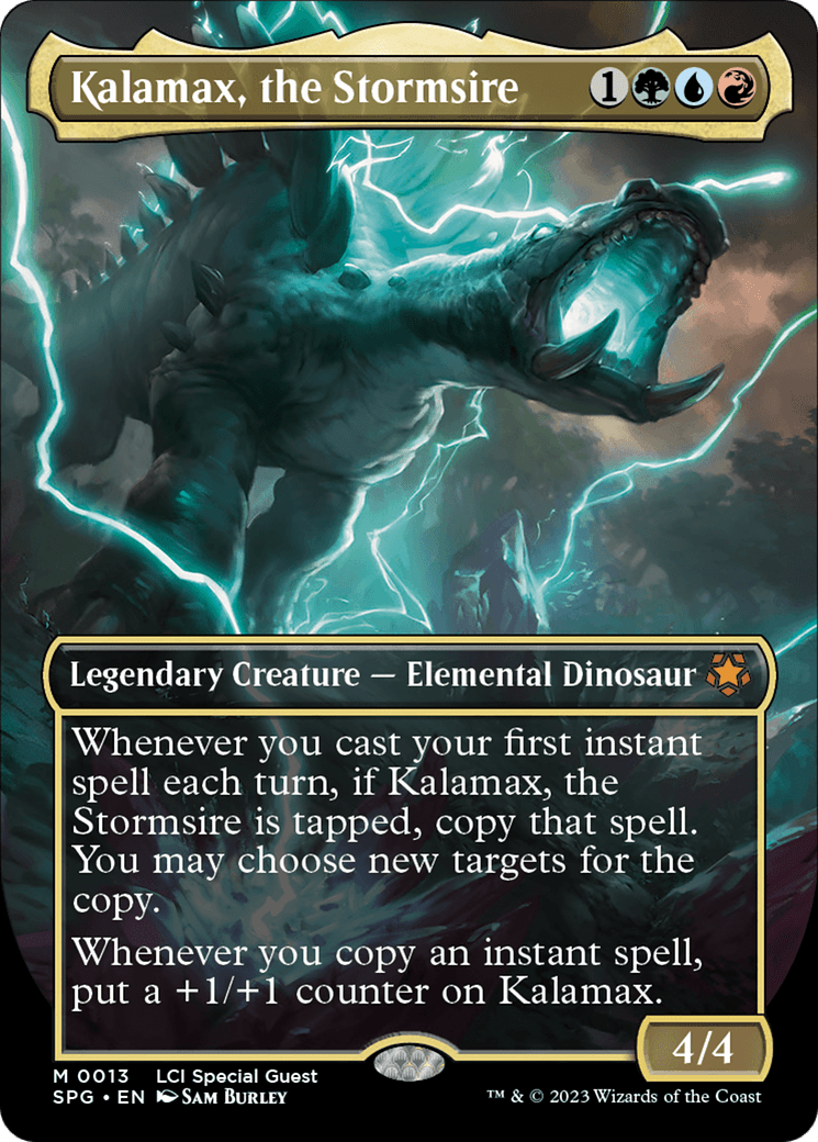 Kalamax, the Stormsire (Borderless) [The Lost Caverns of Ixalan Special Guests] Foil