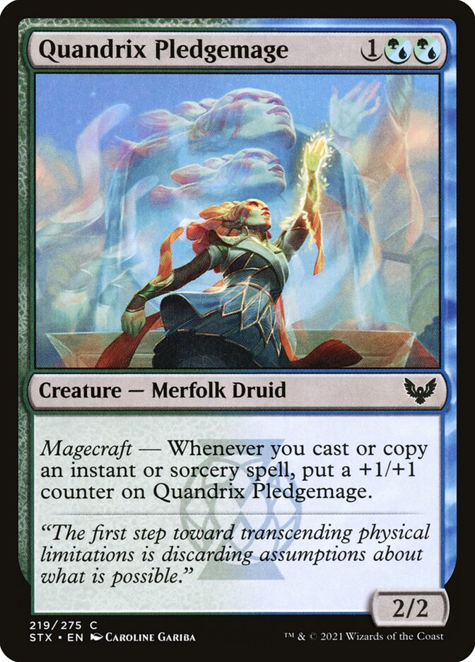 Quandrix Pledgemage 219 (Strixhaven: School of Mages)  - Foil