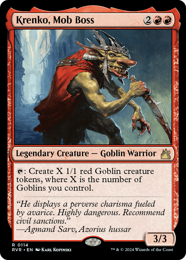 Krenko, Mob Boss [Ravnica Remastered] Foil