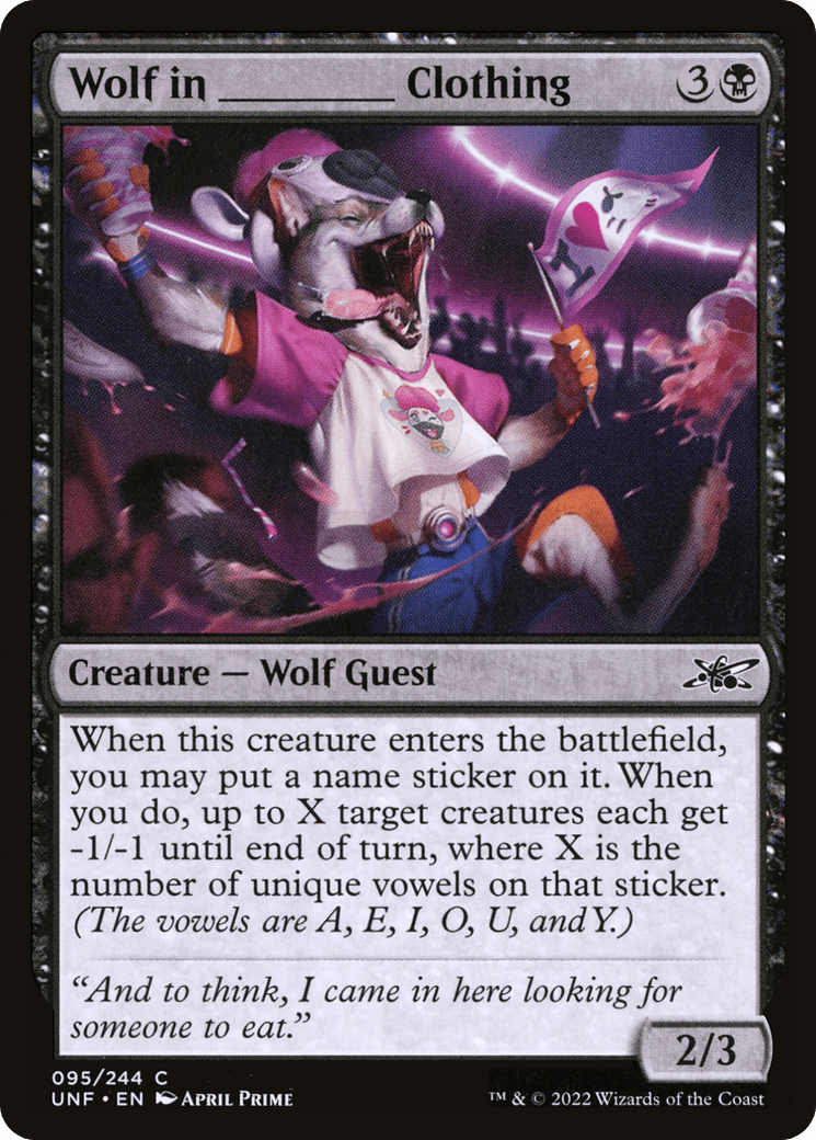 Wolf in _____ Clothing [Unfinity] Foil
