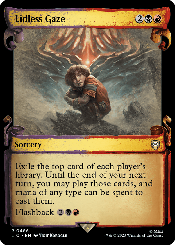 Lidless Gaze [The Lord of the Rings: Tales of Middle-Earth Commander Showcase Scrolls] Foil
