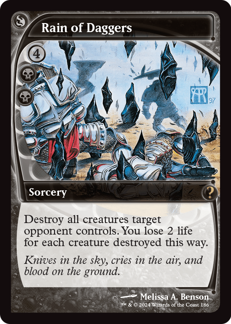 Rain of Daggers (Future Sight) [Mystery Booster 2] Foil