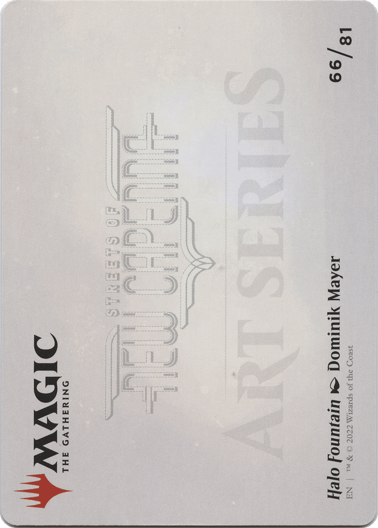 Halo Fountain // Halo Fountain (ASNC-066) - New Capenna Art Series (Borderless) Foil