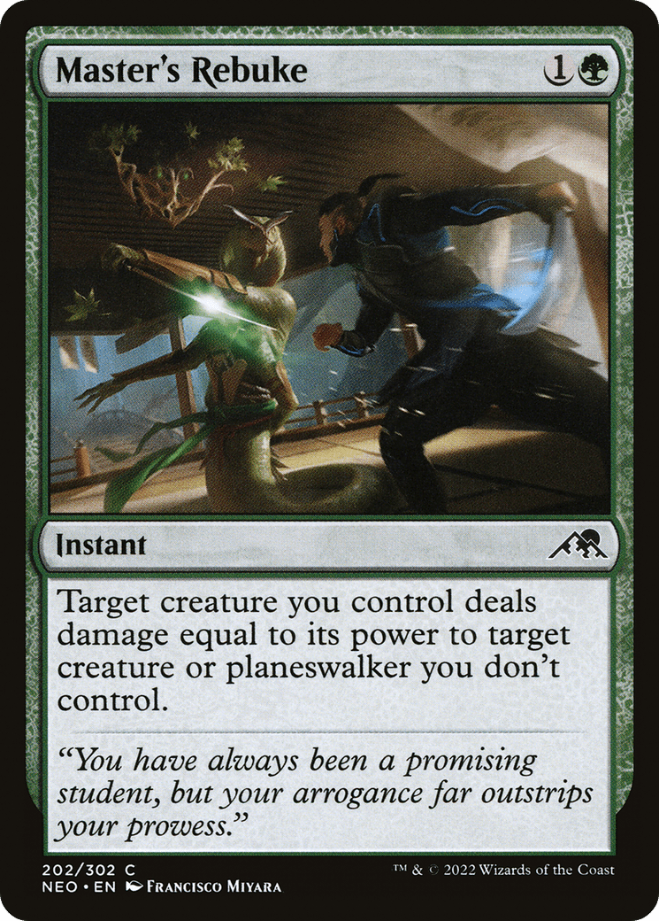 Master's Rebuke [Kamigawa: Neon Dynasty] Foil