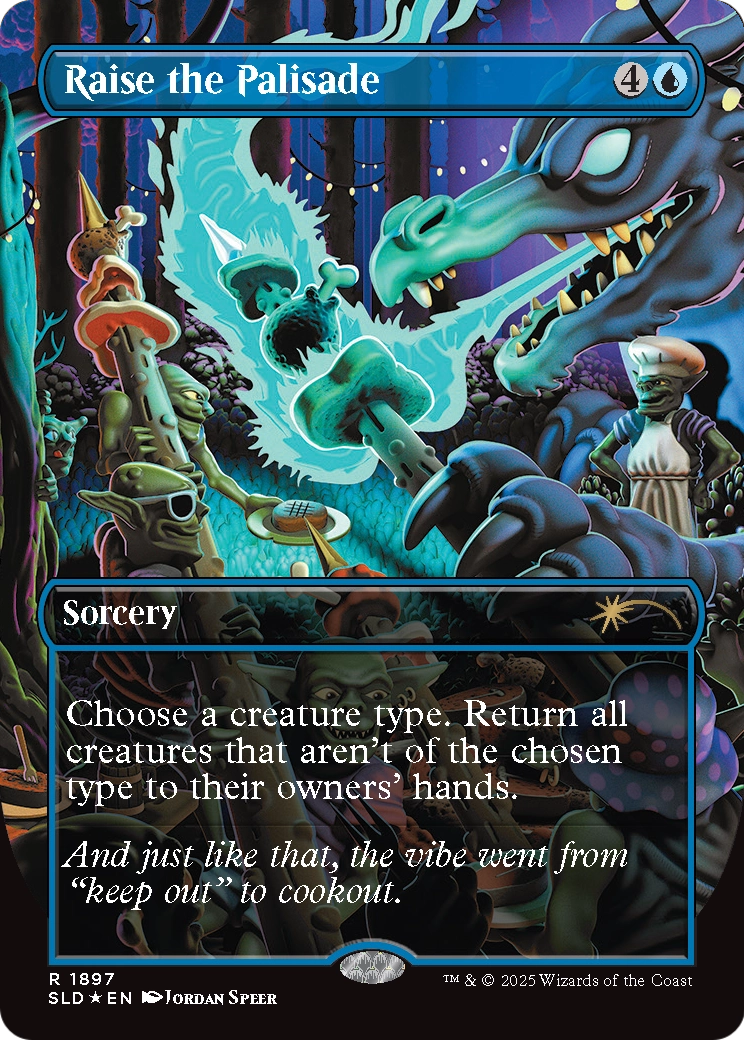 Raise the Palisade (Double Rainbow Foil) (1897) [Secret Lair Drop Series]  Foil
