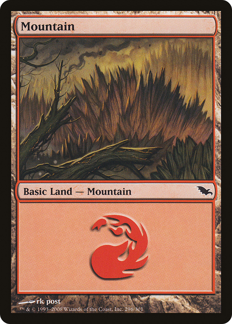 Mountain (296) [Shadowmoor] Foil