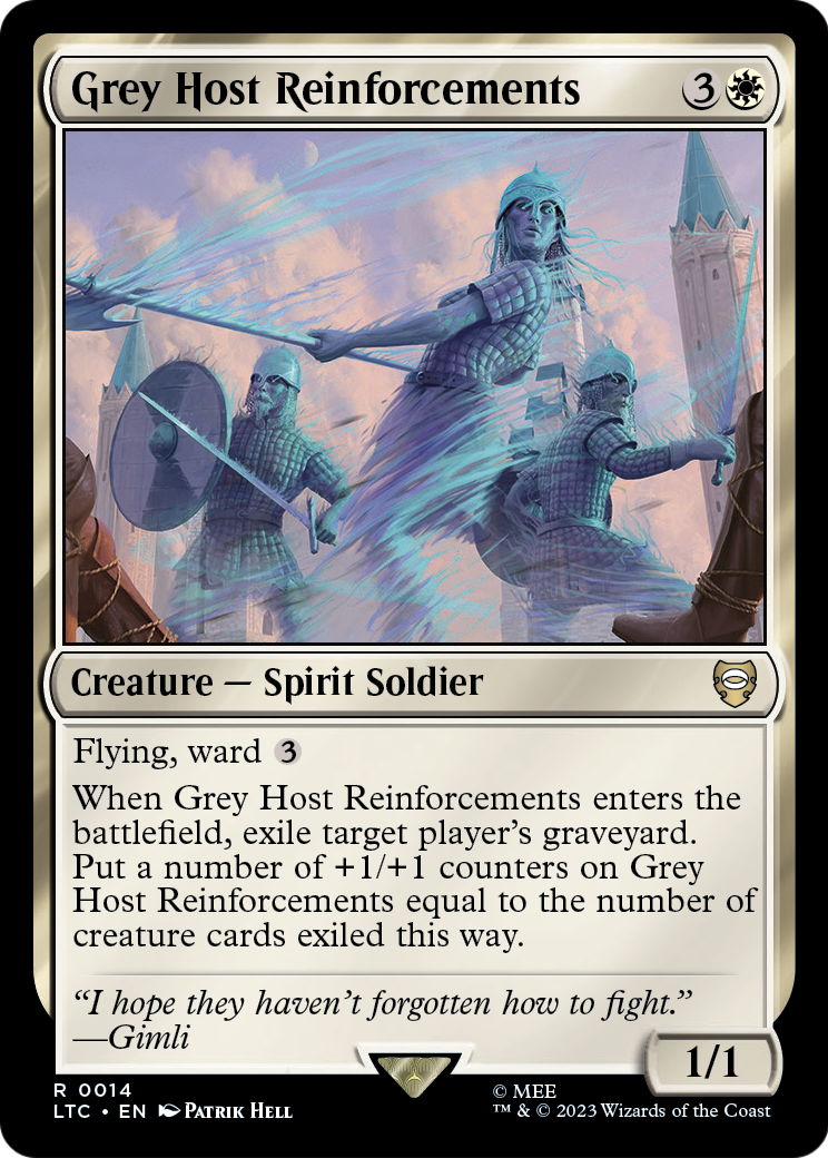 Grey Host Reinforcements [The Lord of the Rings: Tales of Middle-Earth Commander] Foil