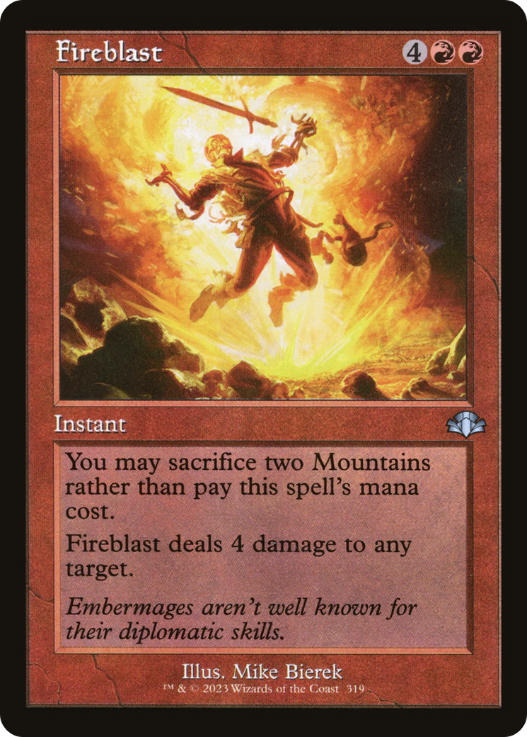 Fireblast (Retro) [Dominaria Remastered] Foil