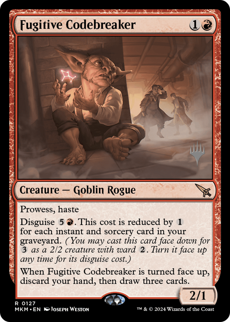 Fugitive Codebreaker (Promo Pack) [Murders at Karlov Manor Promos] Foil