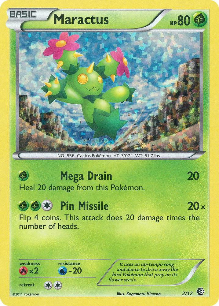 Maractus 002/012 (McDonald's Promos 2011)  - Holofoil