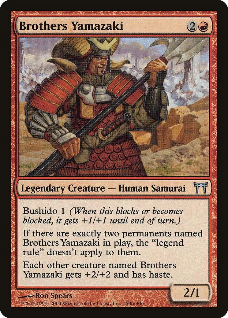Brothers Yamazaki (160b/306) [Champions of Kamigawa] Foil