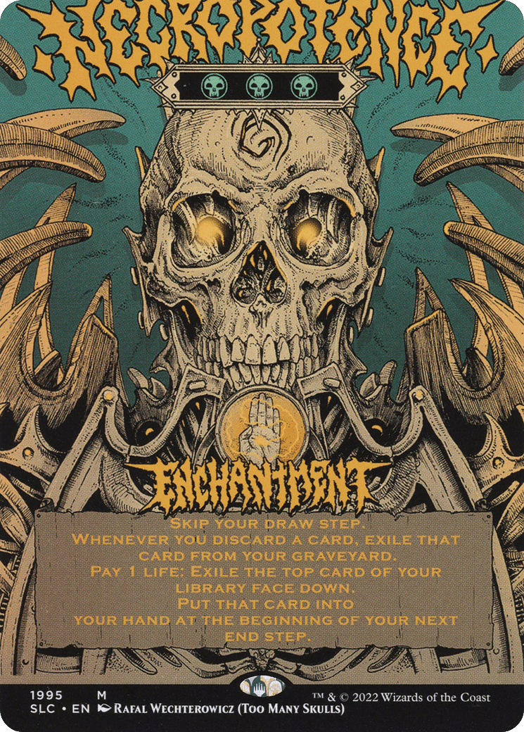 Necropotence (Borderless Alternate Art) [Secret Lair 30th Anniversary Countdown Kit]