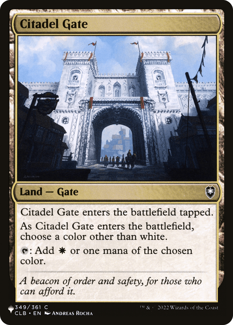 Citadel Gate |  (CLB-349) [The List]