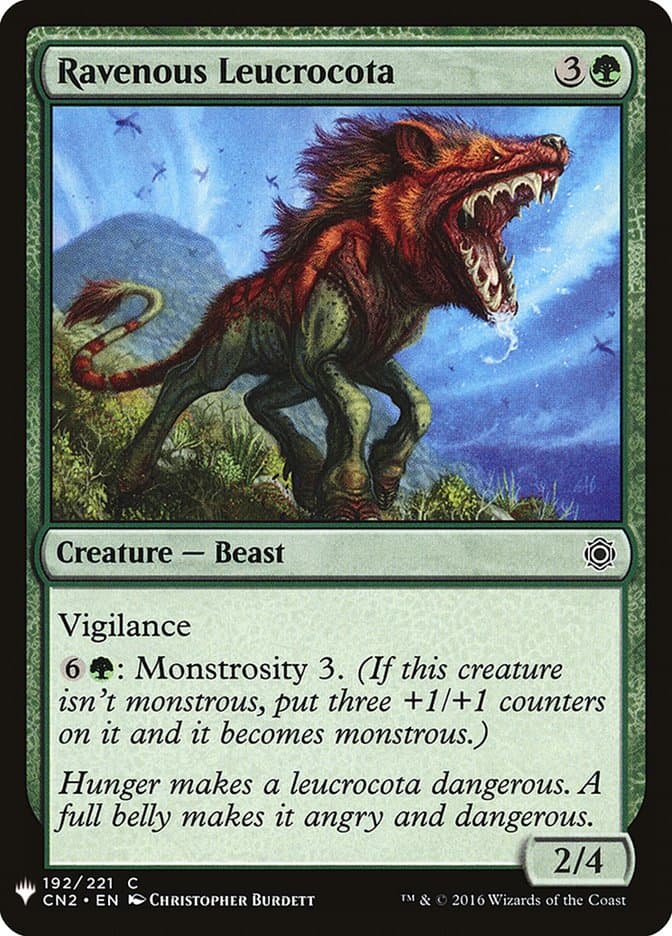 Ravenous Leucrocota |  (CN2-192) [The List]