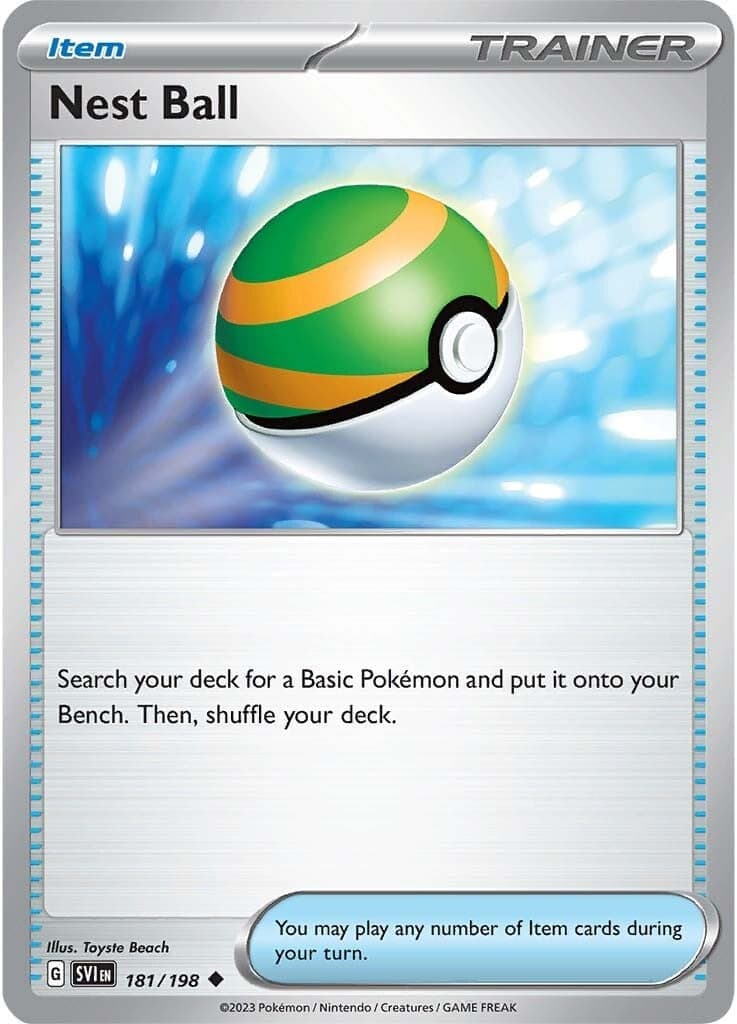 Nest Ball 181/198 - SV01 Scarlet & Violet Base Set Reverse Holofoil