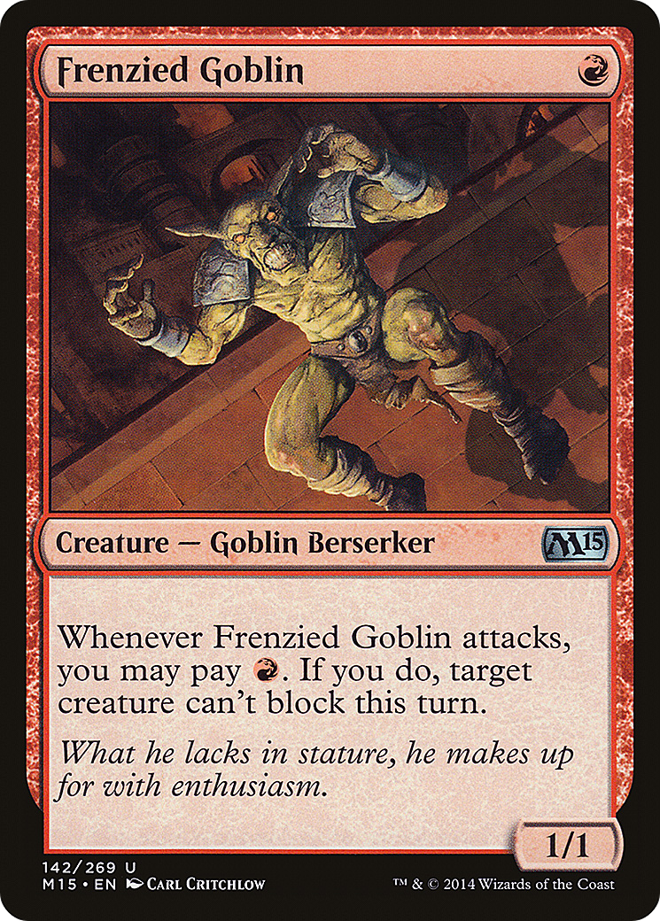 Frenzied Goblin [Magic 2015] Foil