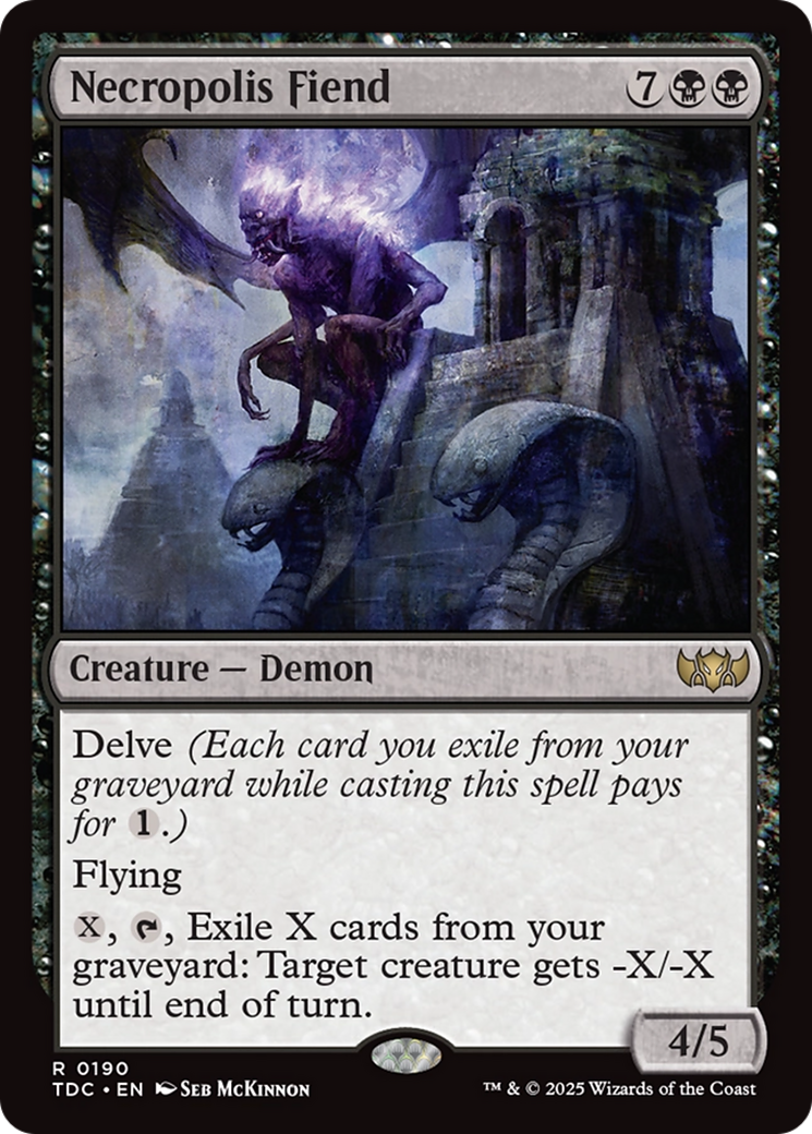 Necropolis Fiend (190) [Commander: Tarkir: Dragonstorm]