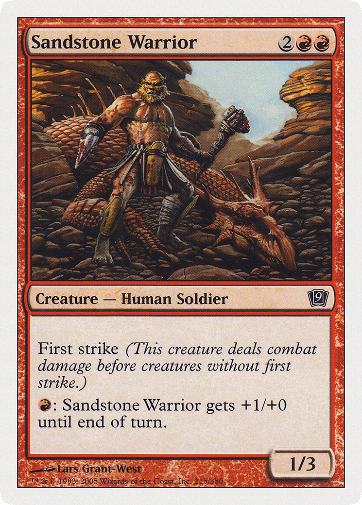 Sandstone Warrior [Ninth Edition] Foil