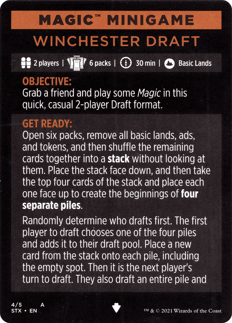 Winchester Draft // Winchester Draft (cont'd) (MSTX-004) - Strixhaven: School of Mages Minigames