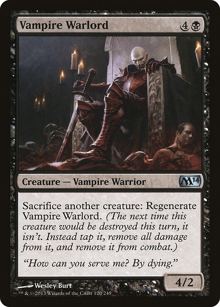 Vampire Warlord [Magic 2014] Foil