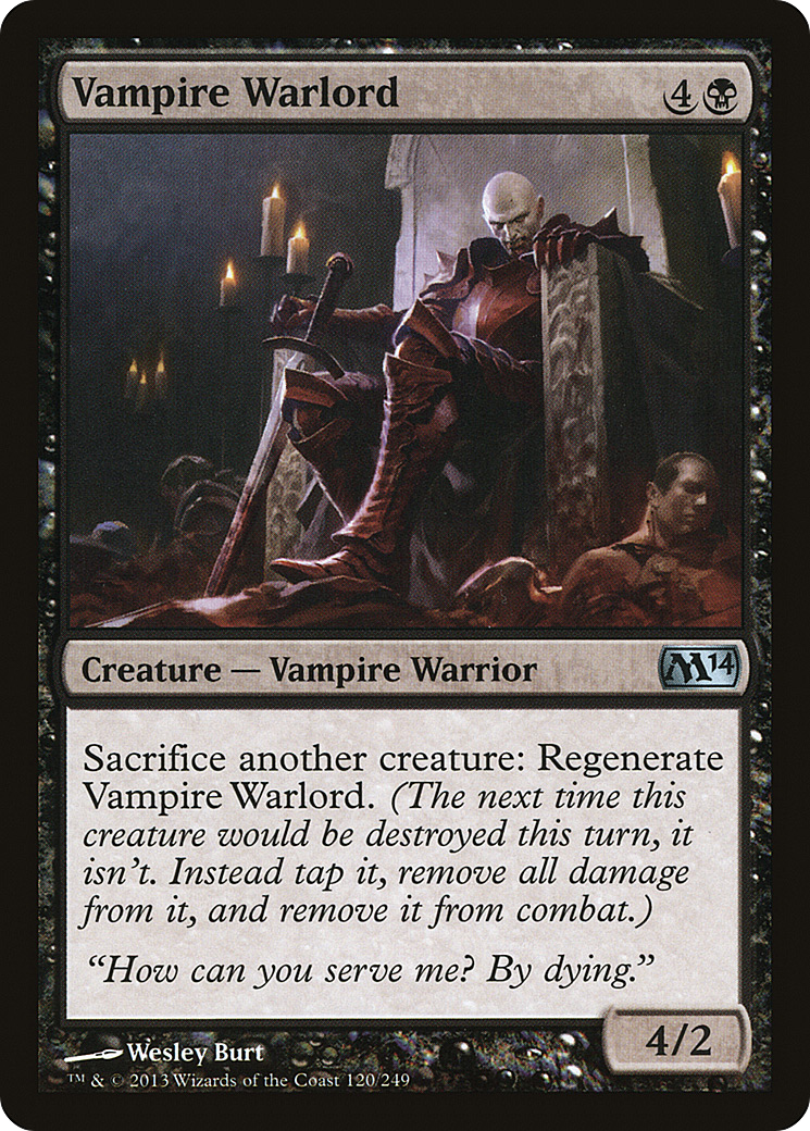 Vampire Warlord [Magic 2014] Foil