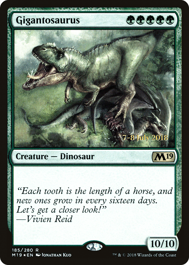 Gigantosaurus [Core Set 2019 Prerelease Promos]