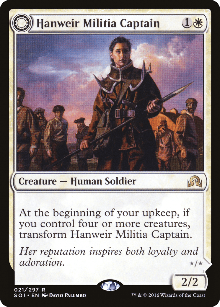 Hanweir Militia Captain // Westvale Cult Leader [Shadows over Innistrad] Foil