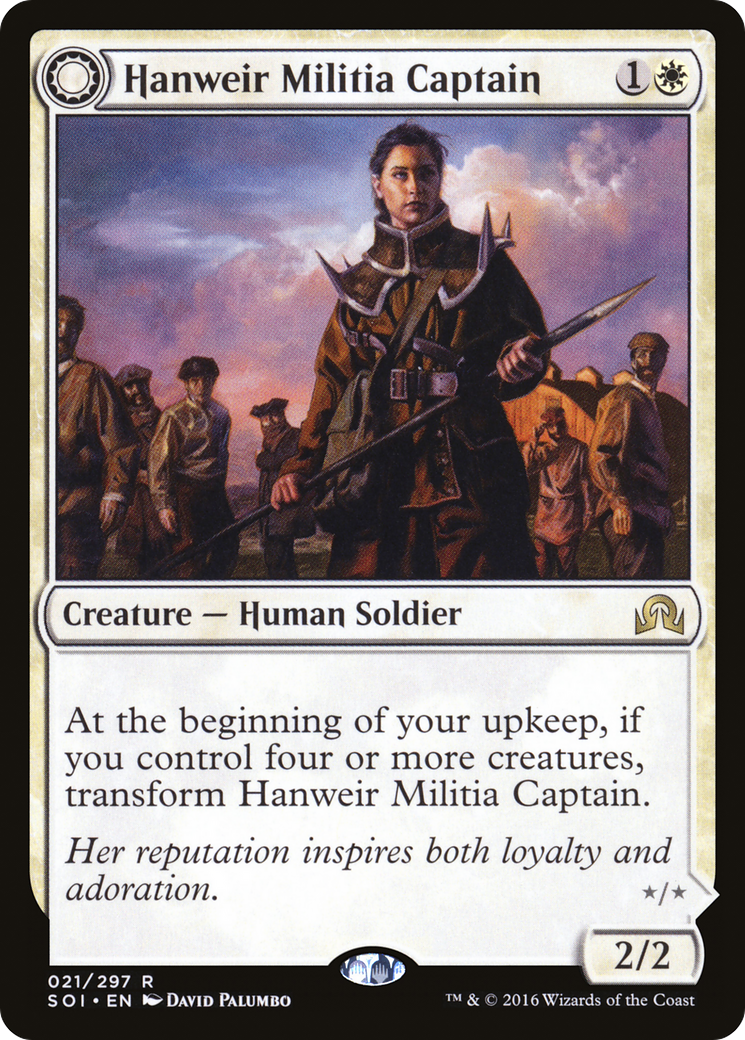 Hanweir Militia Captain // Westvale Cult Leader [Shadows over Innistrad] Foil