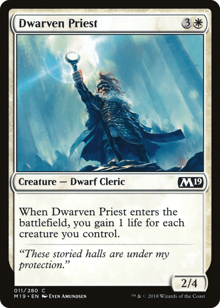 Dwarven Priest [Core Set 2019] Foil