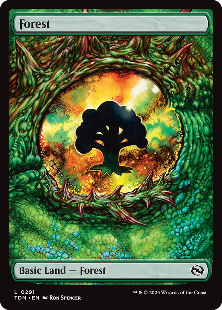 Forest (0291) (291) [Tarkir: Dragonstorm]  Foil