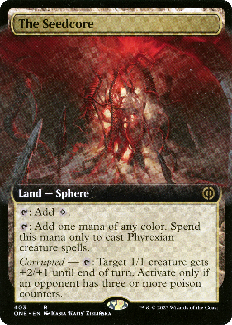 The Seedcore (Extended Art) [Phyrexia: All Will Be One] Foil