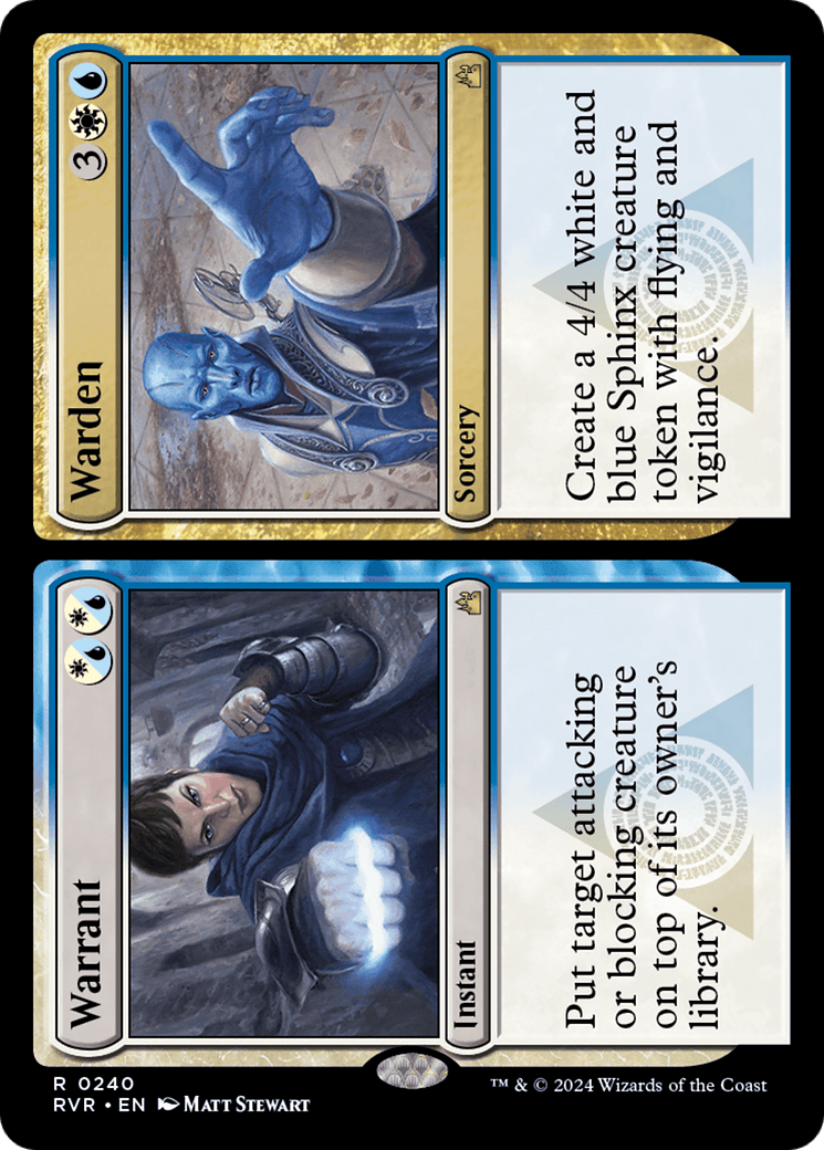 Warrant // Warden [Ravnica Remastered] Foil