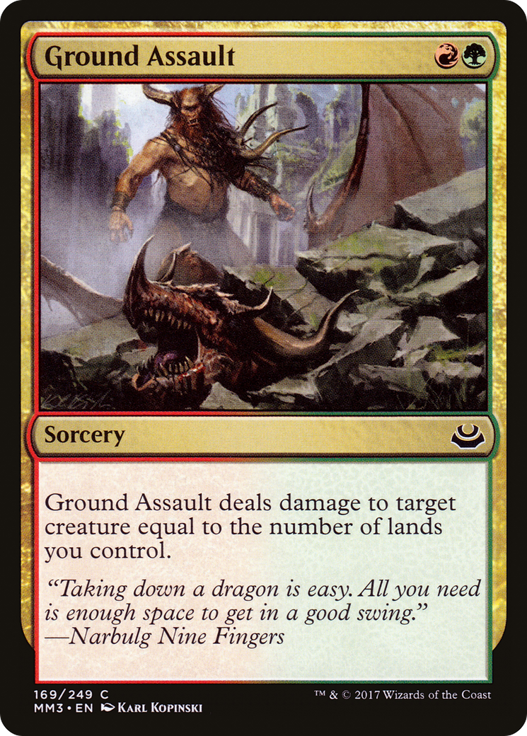 Ground Assault [Modern Masters 2017] Foil