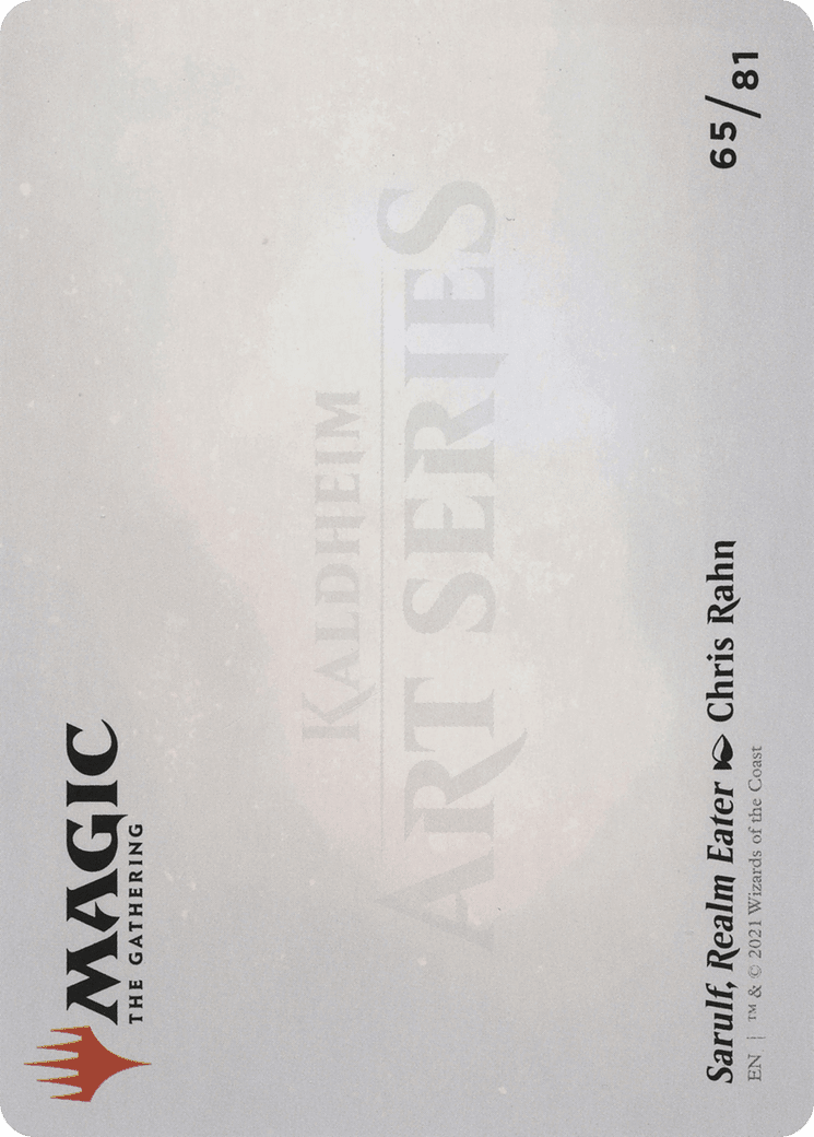 Sarulf, Realm Eater // Sarulf, Realm Eater (AKHM-065) - Kaldheim Art Series (Borderless)