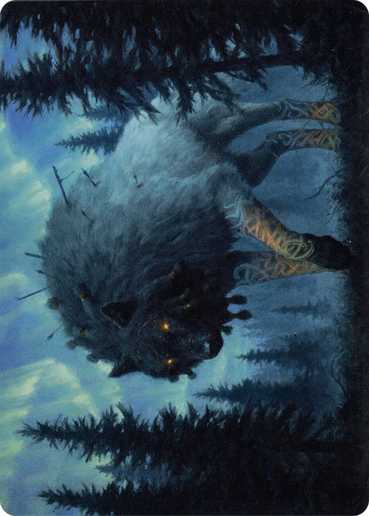 Sarulf, Realm Eater // Sarulf, Realm Eater (AKHM-065) - Kaldheim Art Series (Borderless) Foil