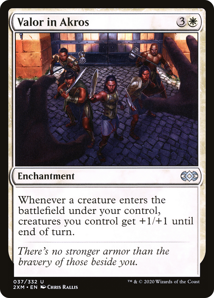 Valor in Akros [Double Masters] Foil
