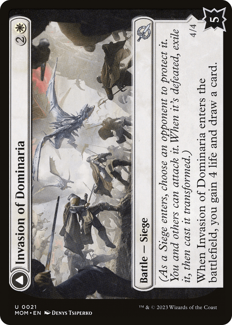 Invasion of Dominaria // Serra Faithkeeper [March of the Machine] Foil
