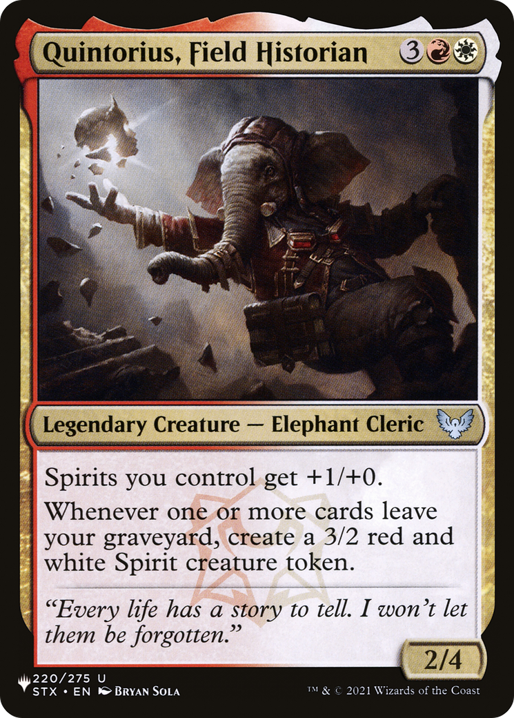 Quintorius, Field Historian |  (STX-220) [The List]