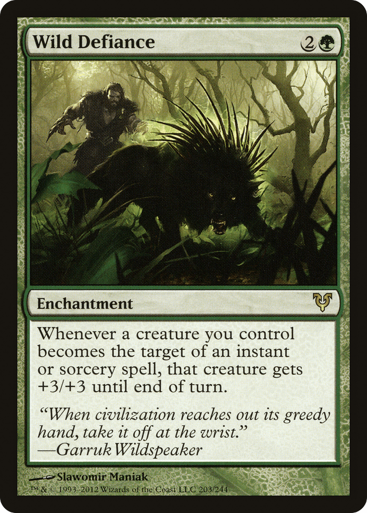 Wild Defiance [Avacyn Restored] Foil