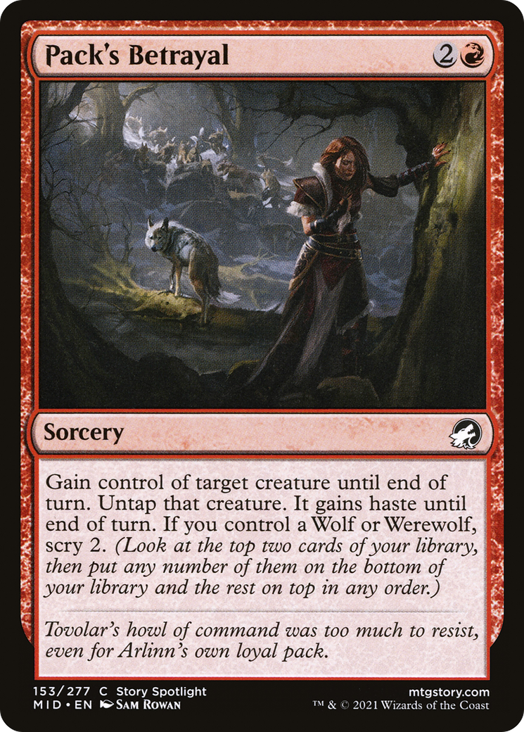 Pack's Betrayal [Innistrad: Midnight Hunt] Foil