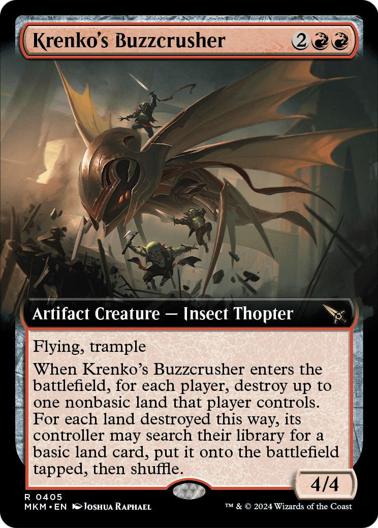 Krenko's Buzzcrusher (Extended Art) [Murders at Karlov Manor] Foil