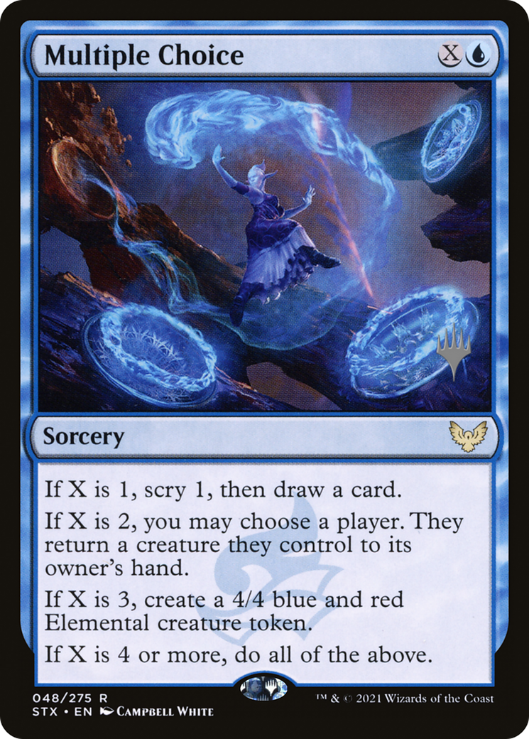 Multiple Choice (Promo Pack) [Strixhaven: School of Mages Promos] Foil