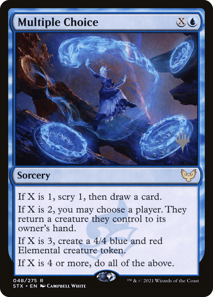 Multiple Choice (Promo Pack) [Strixhaven: School of Mages Promos] Foil