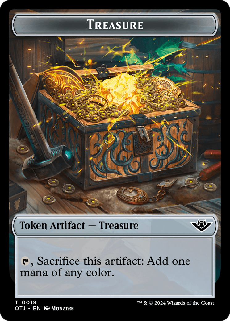 Treasure (TOTJ-018) - Outlaws of Thunder Junction Tokens Foil