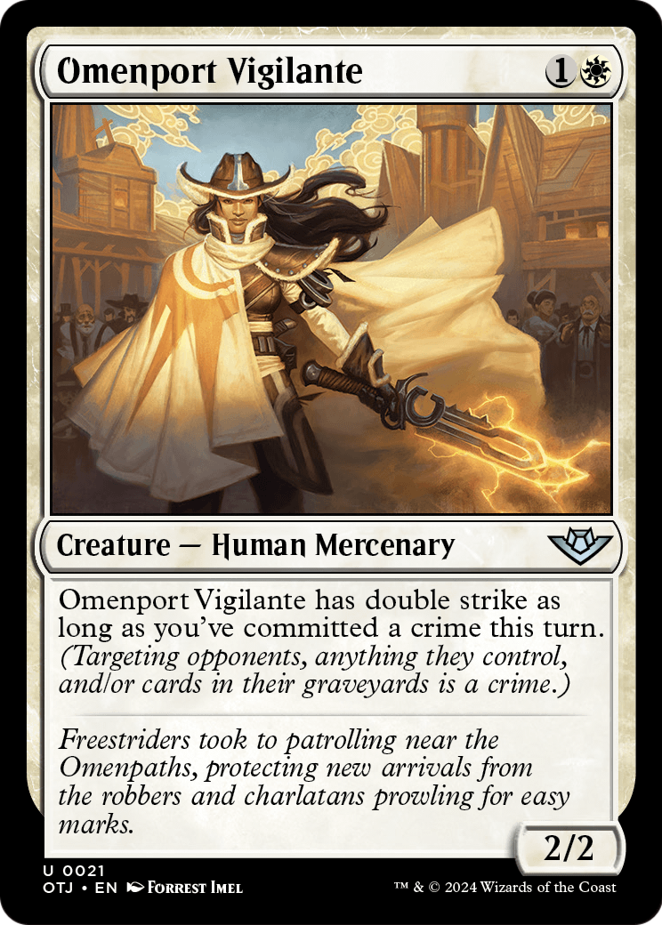 Omenport Vigilante [Outlaws of Thunder Junction] Foil
