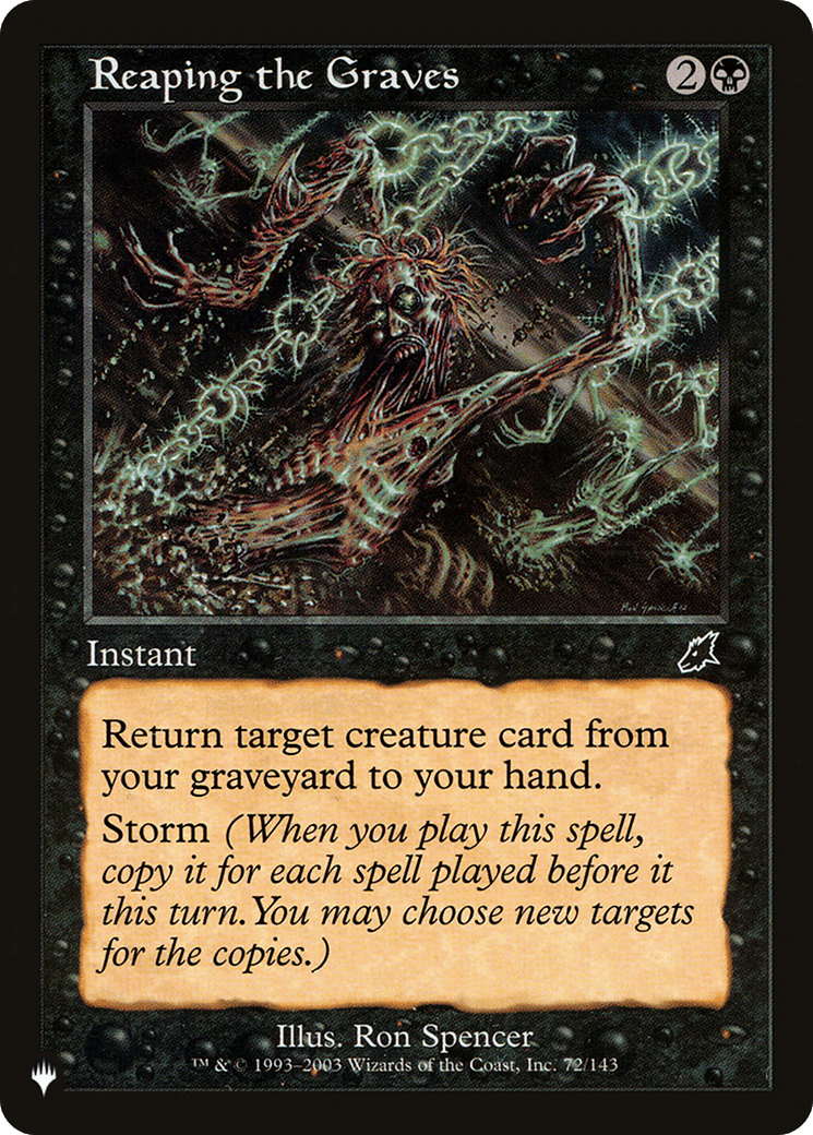Reaping the Graves |  (SCG-72) [The List]