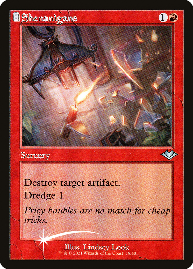 Shenanigans (H1R-018) - Modern Horizons 1 Timeshifts: (tombstone) Etched Foil